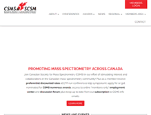 Tablet Screenshot of csms-scsm.ca